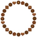 Chocolates circle.